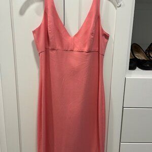 NWT L'Agence Coral Pink Fitted Dress - Just Above the Knee - Size 4